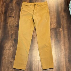 Swiss Alps Khaki Stretch Athletic Straight Leg Pants